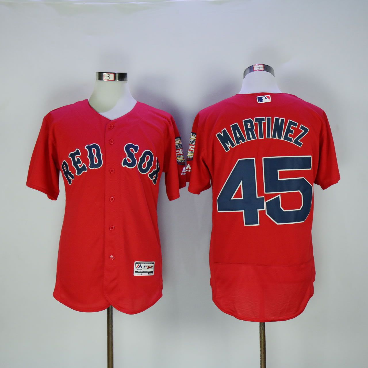 Men Boston Red Sox #45 Martinez Red Elite MLB Jerseys